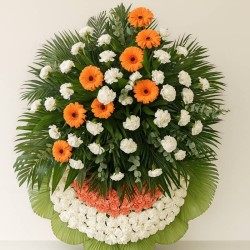 Corona de Flores blanco y...