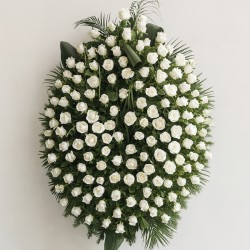 Corona Rosas Blancas