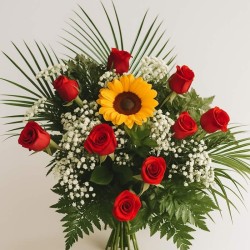 Ramo rosas girasol
