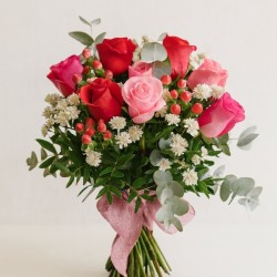 Bouquet Rosas 3 Tonos