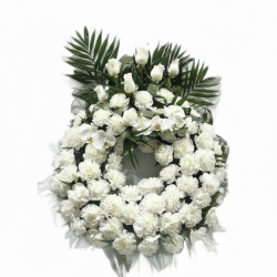 Círculo Floral Blanco